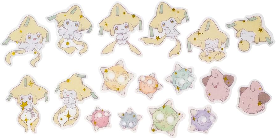 Amazon.co.jp: ポケモンセンターオリジナル アソートシール ジラーチ星