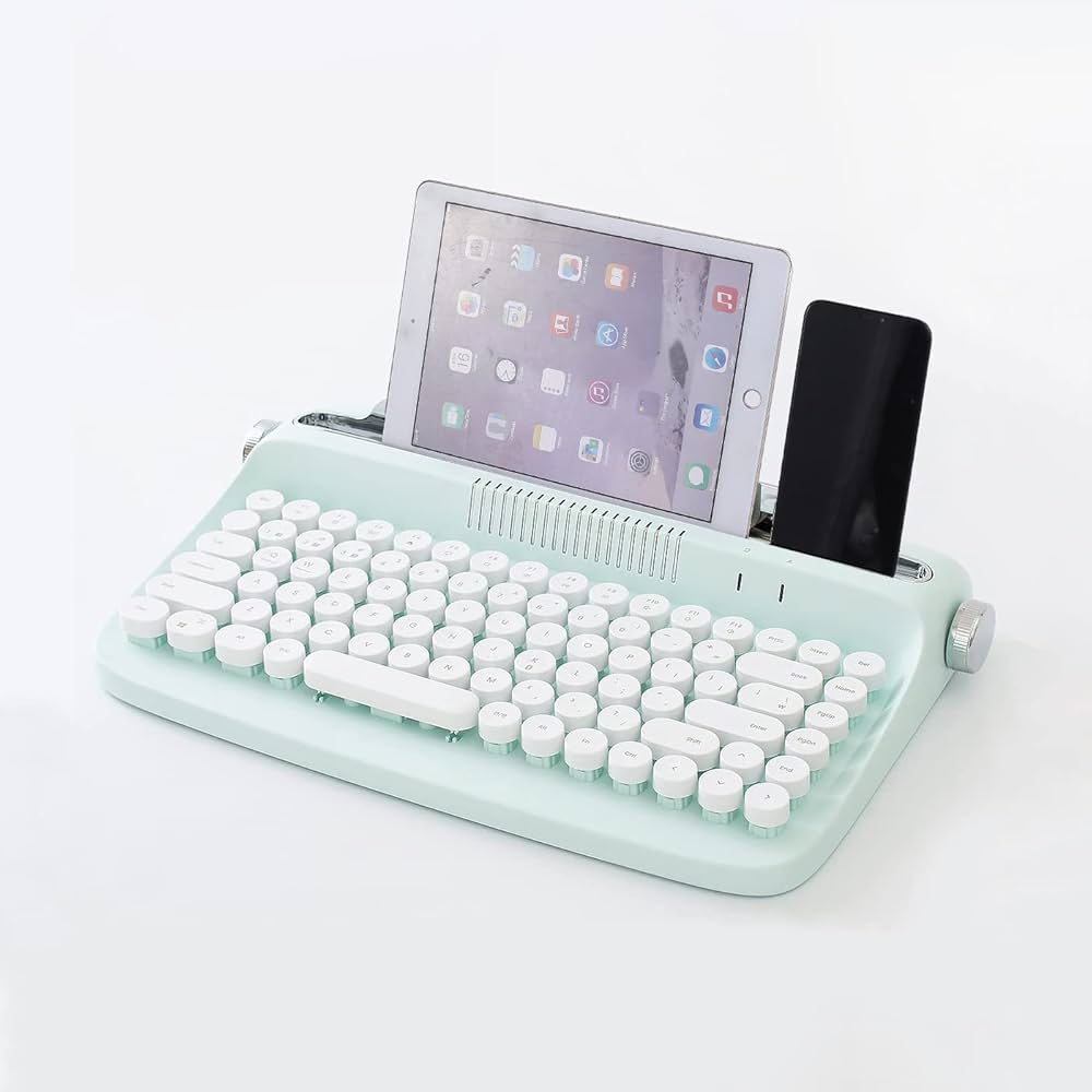 Amazon.co.jp: YUEFAN-Actto ワイヤレス Bluetoothキーボード レトロ