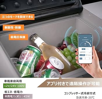 Amazon.co.jp: Yinleader CX40 車載冷蔵庫 40L 冷凍庫 LG