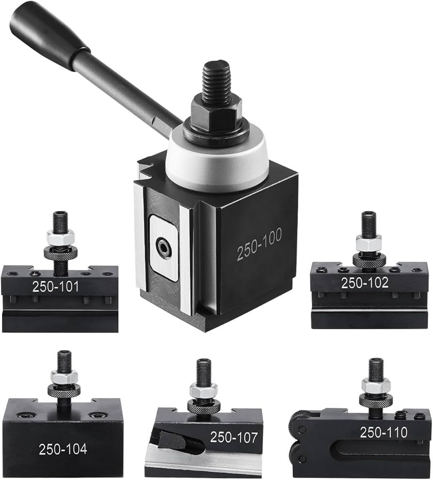VEVOR Quick Change Tool Post Set, 6 Pcs, Includes Lathe Tool