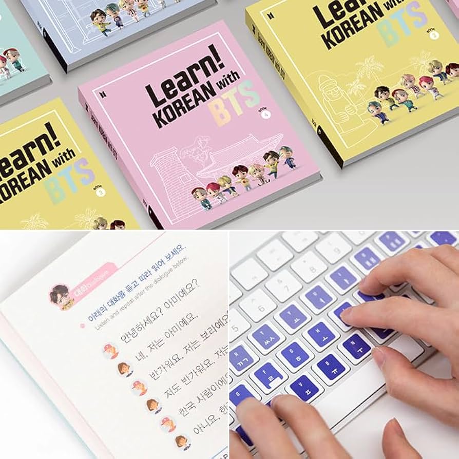 Learn Korean with BTS New Book Package (for Amazon) 1~4 : Korean