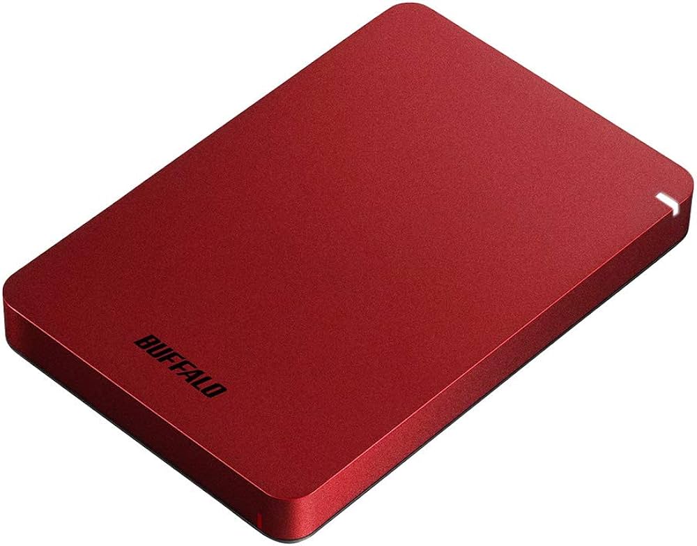 Amazon | BUFFALO USB3.1(Gen.1)対応 耐衝撃ポータブルHDD 1TB レッド