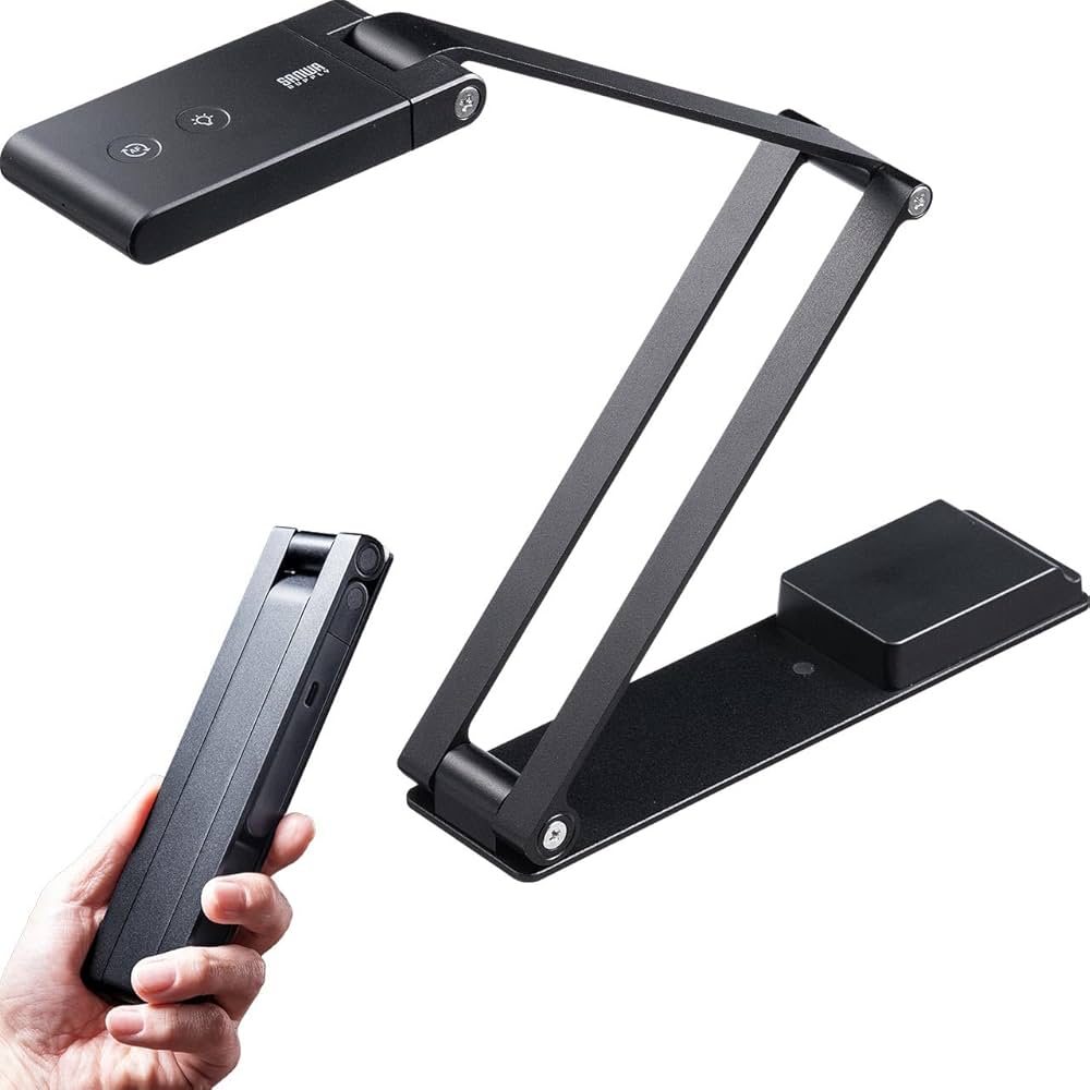 Amazon.co.jp: サンワダイレクト 書画カメラ A3対応 折りたたみ式 非