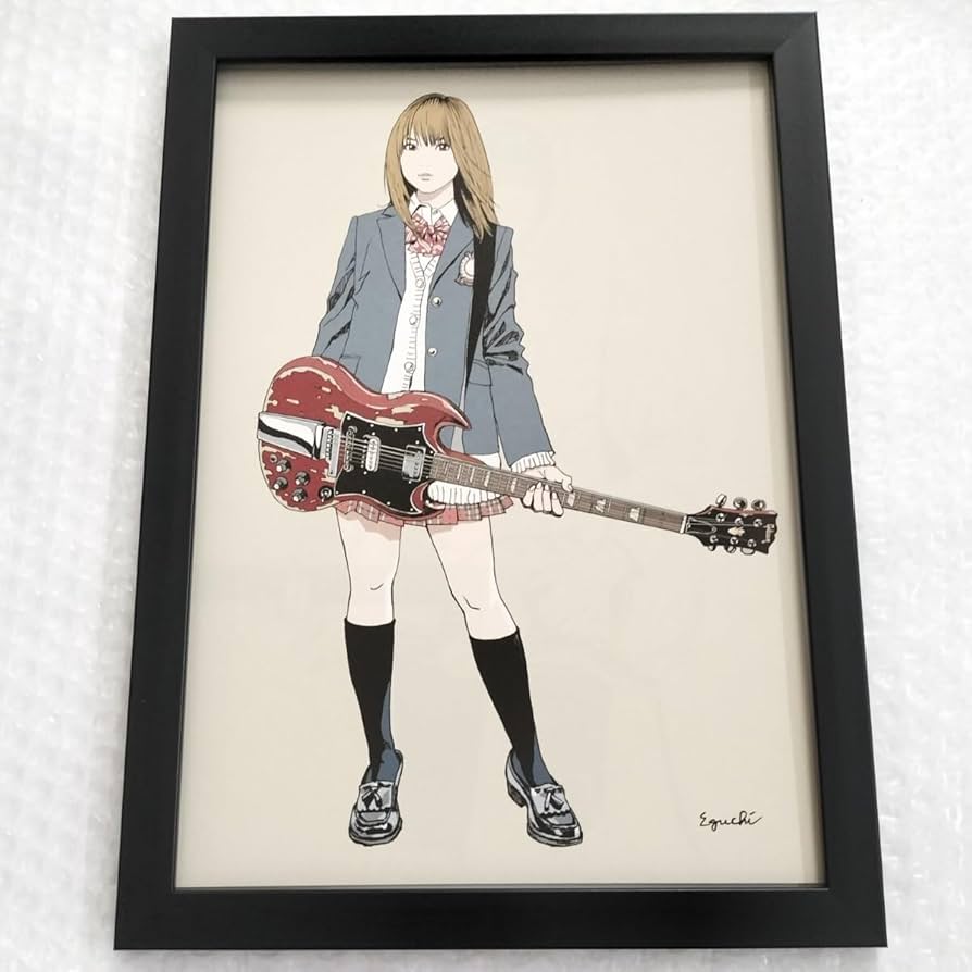 Amazon.co.jp: 江口寿史□イラスト□額入り□A4サイズ 額装品