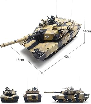 Amazon | 戦車 ラジコン米国エイブラムスM1A2主力戦車1/24スケール