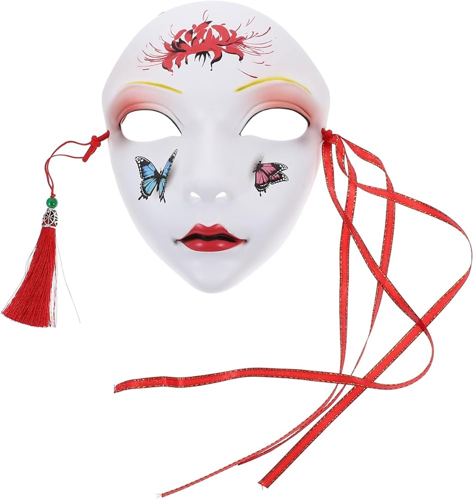 Amazon.com: OATIPHO Japanese Kabuki Kitsune Masks, Masquerade Mask