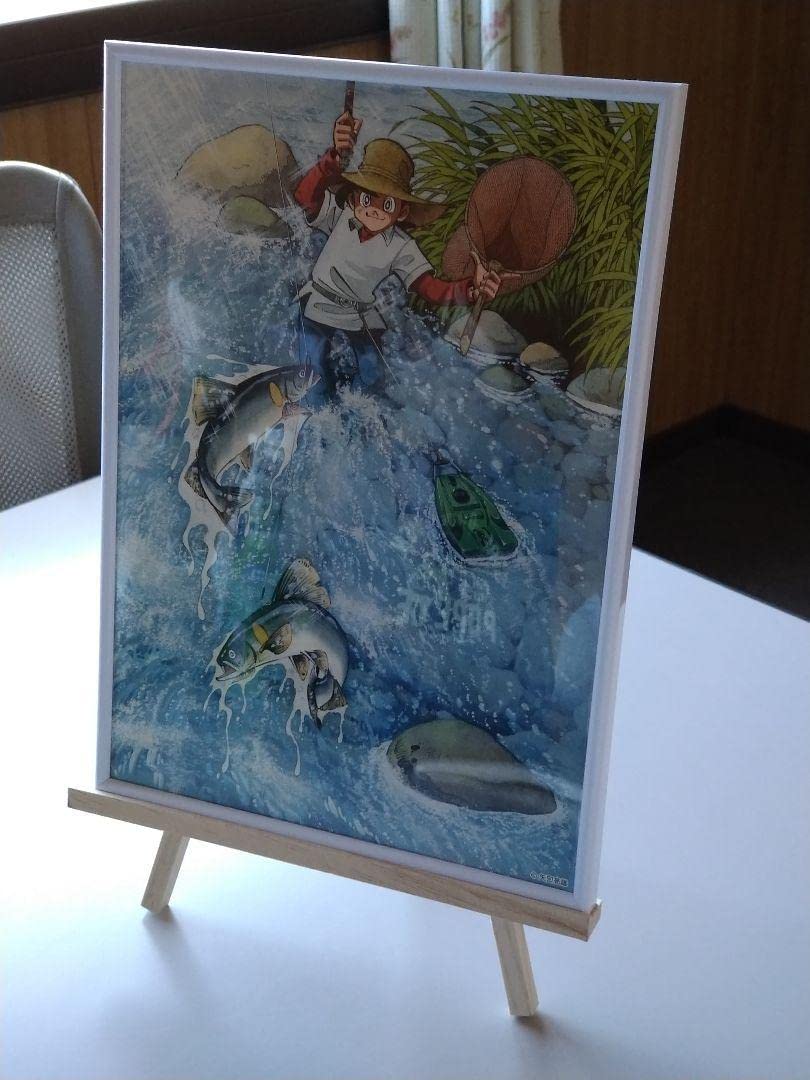 Amazon.co.jp: 釣りキチ三平 キャンバスアート 矢口高雄 釣り ポスター