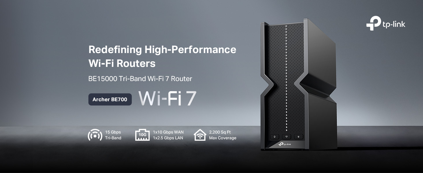 Amazon.com: TP-Link Tri-Band BE15000 WiFi 7 Router Archer BE700