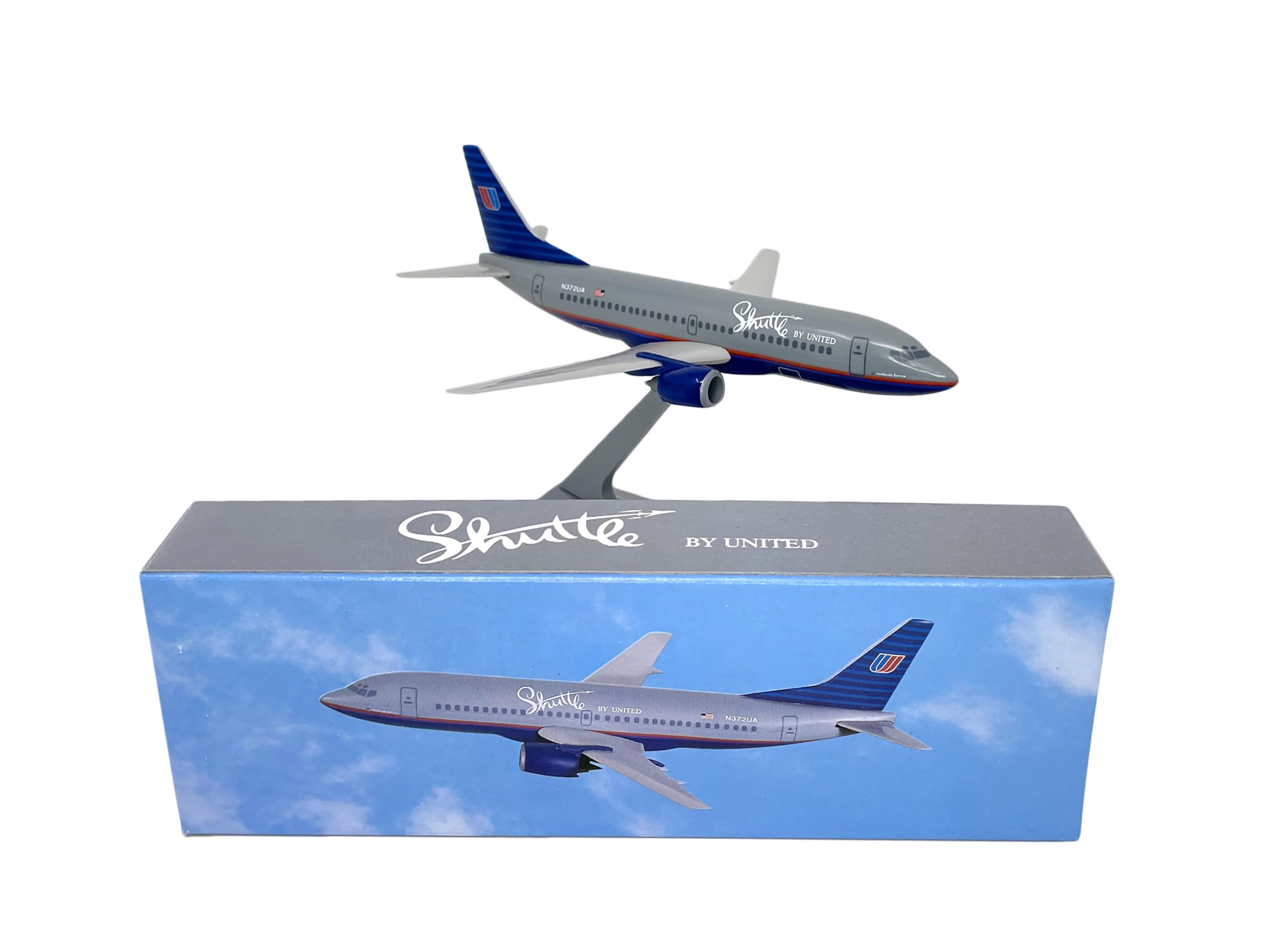 Amazon.com: Flight Miniatures Shuttle by United 737-300 1:200