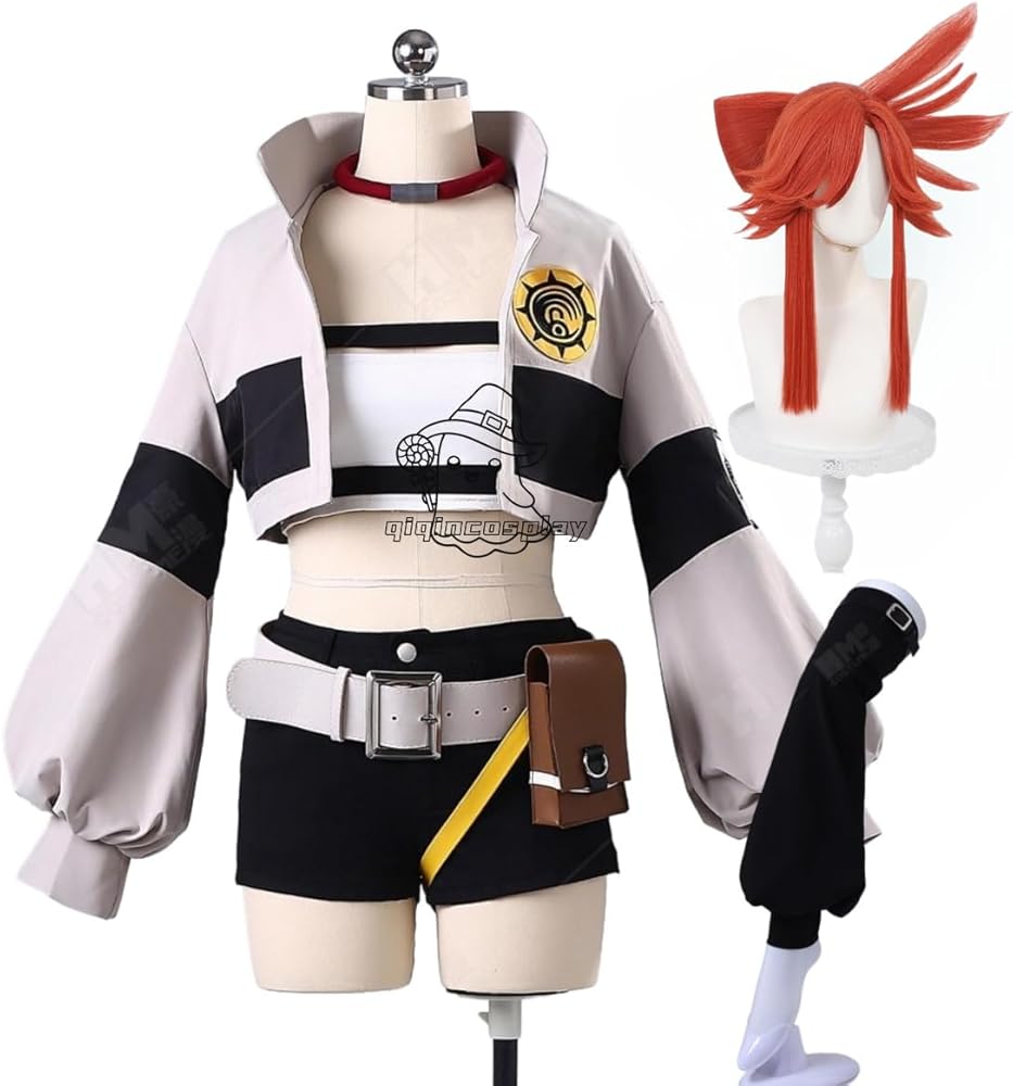 Amazon.co.jp: qiqincosplay ガチアクタ リヨウ・リーパー コスプレ