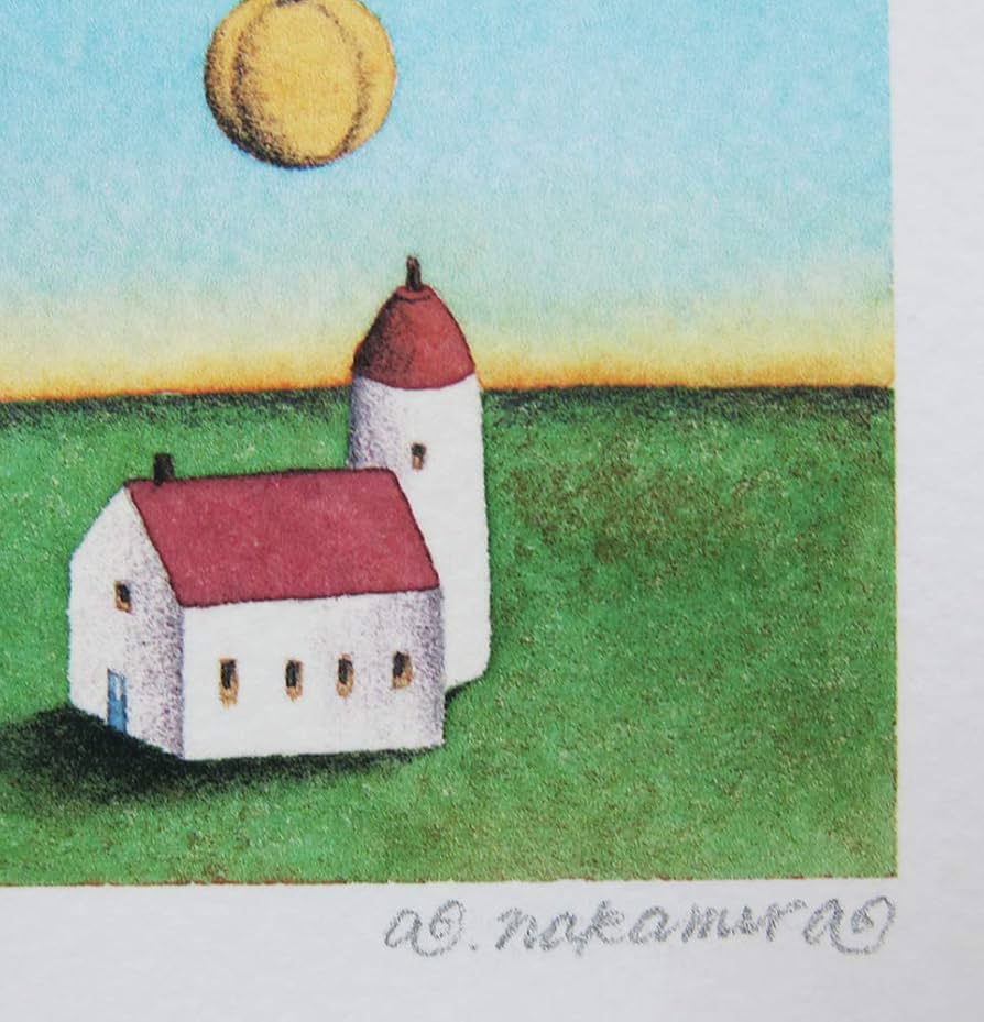 Amazon | 中村彰宏◇【幸せを運ぶ種】◇ミクストメディア版画◇ | 中村