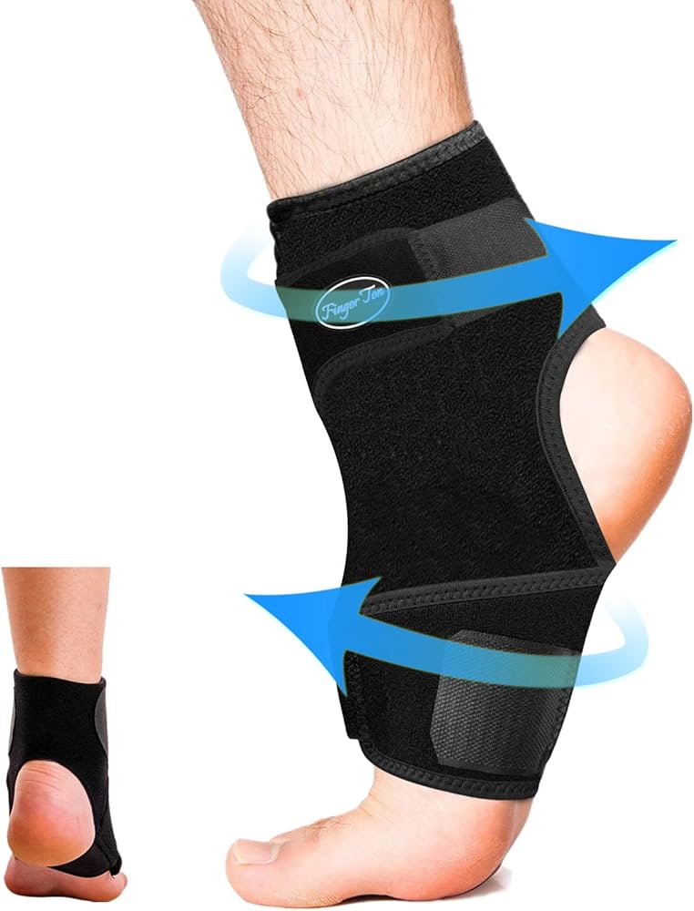Amazon | 足首サポーター 足首固定 締め付け 調整可 足首 サポート