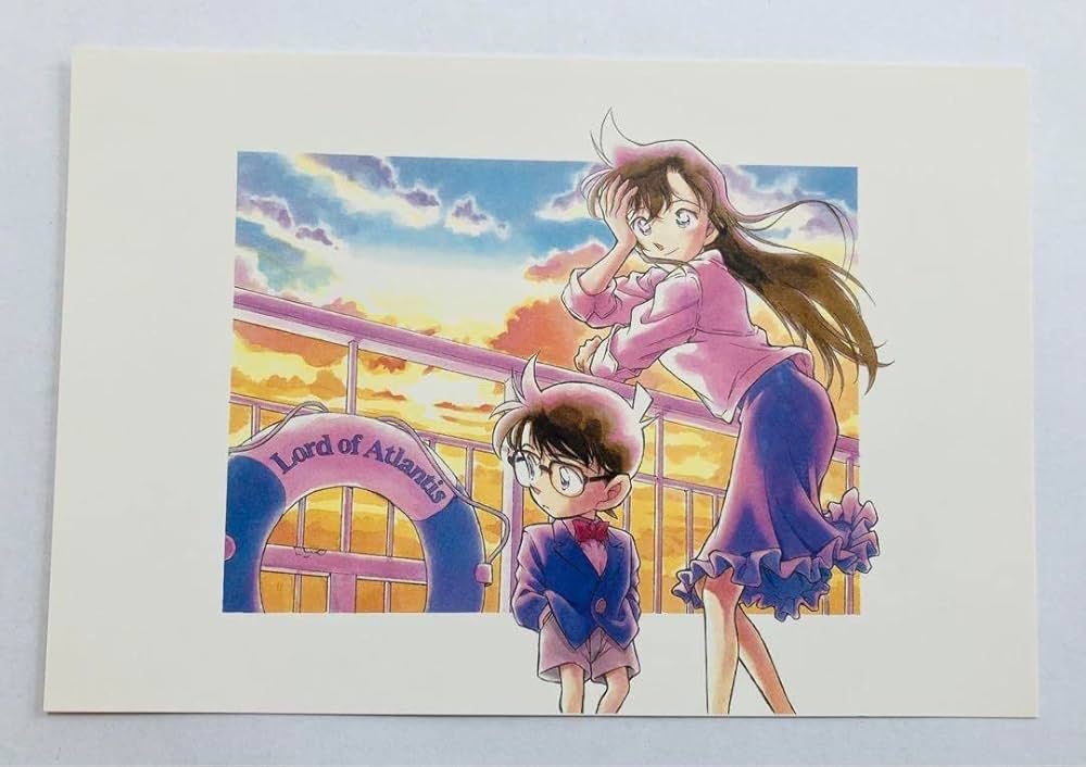 Amazon | 青山剛昌世界展 複製原画 毛利蘭 限定ポストカード 夕柄