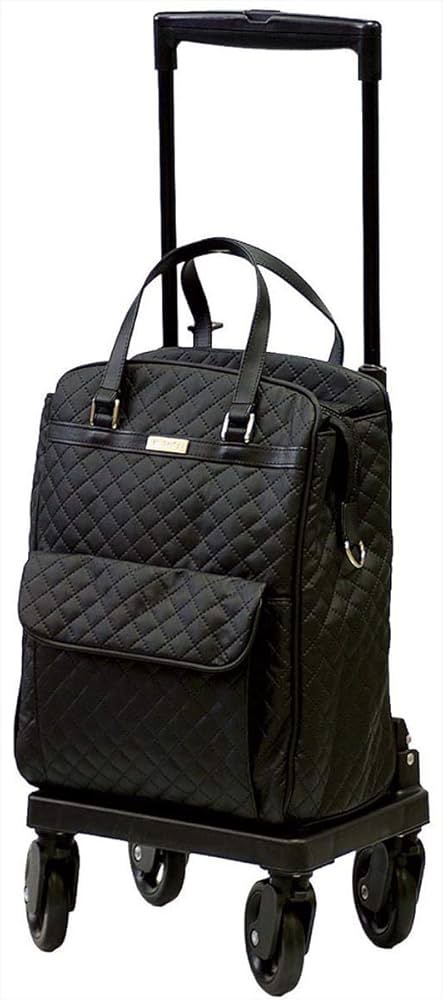 Amazon | 島製作所 ショッピングカー メロディスムーズ キルティングBK