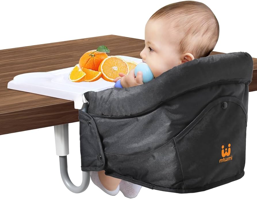 Amazon | MTWML クリップ式ポータブルハイチェア トレイ付き ベビー