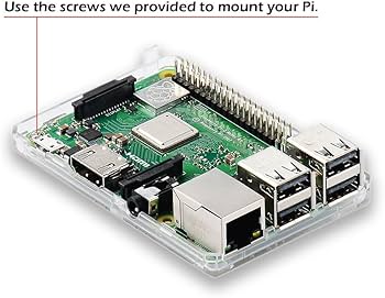Amazon.com: iUniker Raspberry Pi 3B+ Case - Transparent with