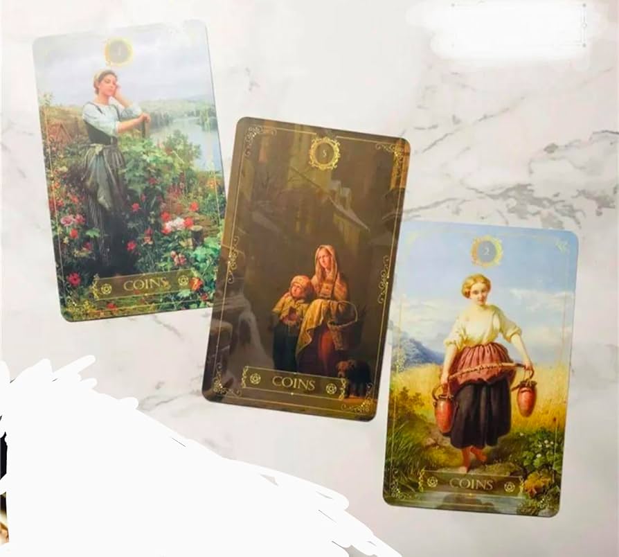 Amazon.co.jp: リバイバルアートタロットカード, 78枚セット, 絵画の