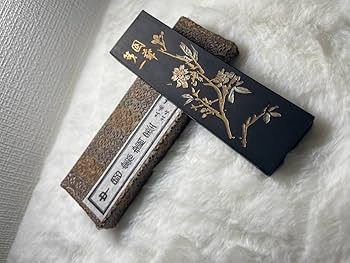 Amazon.co.jp: 中国古墨 鉄斎翁 書画宝墨 油煙101 81年 徽歙曹素功堯千