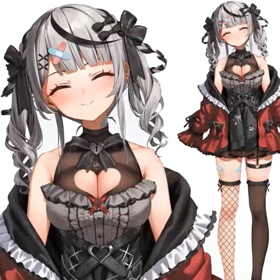 Amazon.co.jp: VTuber 沙花叉クロヱコスプレ衣装 （道具 武器 ウィッグ