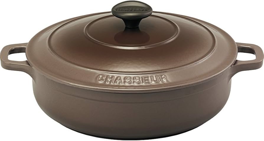 Amazon｜シャスール 鍋 ローキャセロール 24cm トープ CH39024TP｜両手