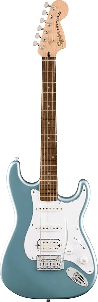 Amazon.com: Squier by Fender Affinity Stratocaster Jr. HSS Ice