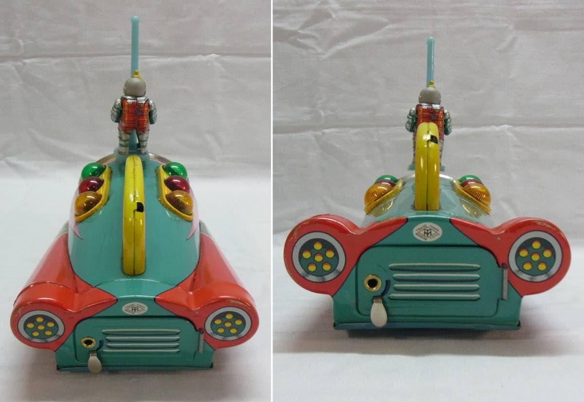 Amazon.co.jp: ビンテージ 動作品マスダヤ ブリキ ムーンロケットMOON