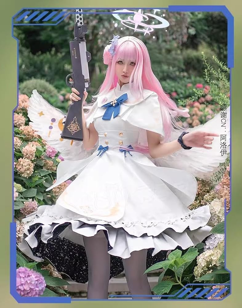 Amazon.co.jp: [hira] ブルーアーカイブ- 聖園ミカ コスプレ衣装 : ホビー