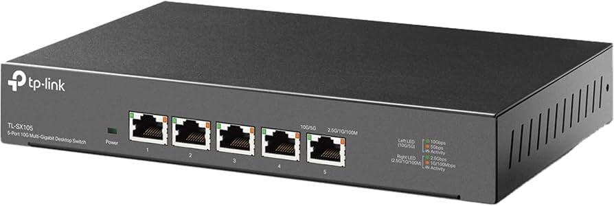 Amazon | TP-Link 5ポート 全ポート10G対応 10G マルチギガビット