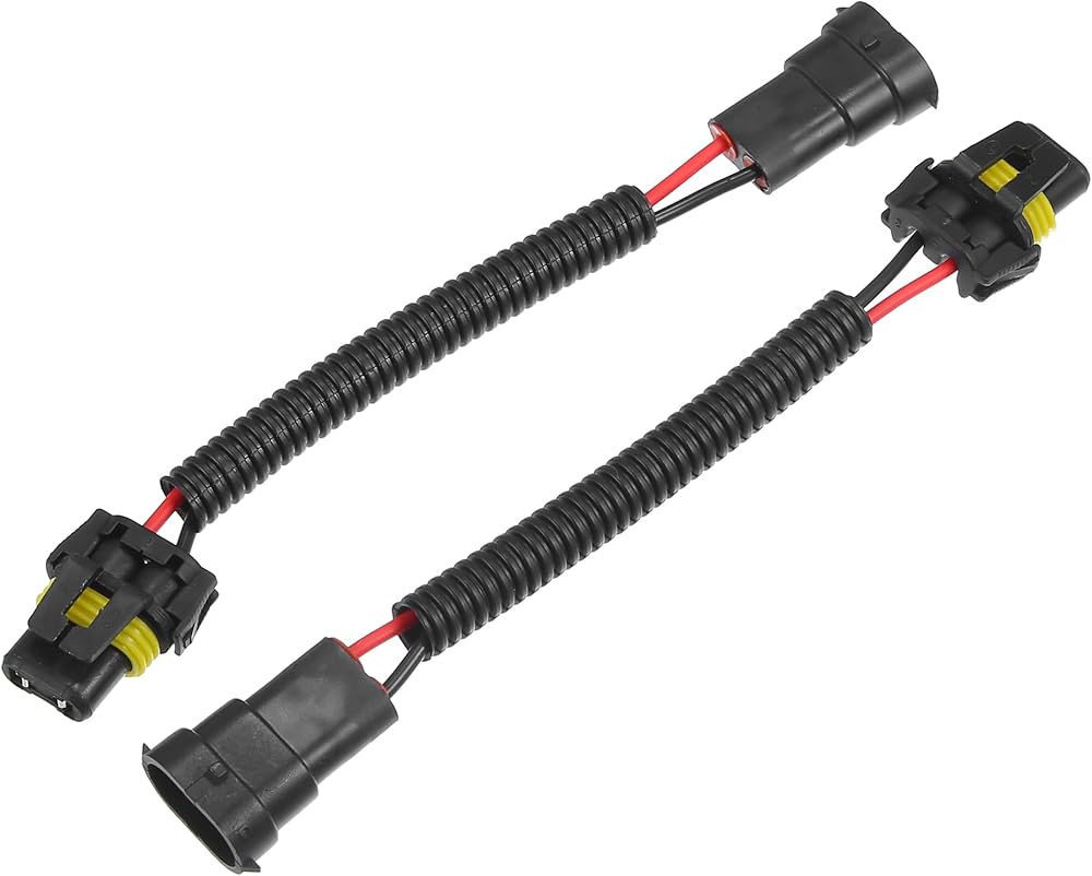 Amazon.co.jp: VekAuto H8 H9 H11 オスから9006 HB4メス延長変換