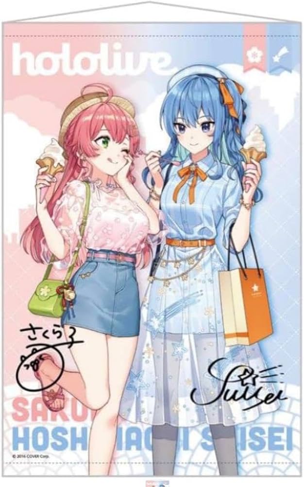 Amazon.co.jp ホロ ライブ みこめっと タペストリー☆おでかけVer