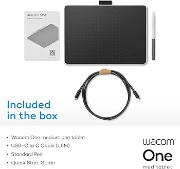 Amazon.com: Wacom One Bluetooth Drawing Tablet, Medium 9.9