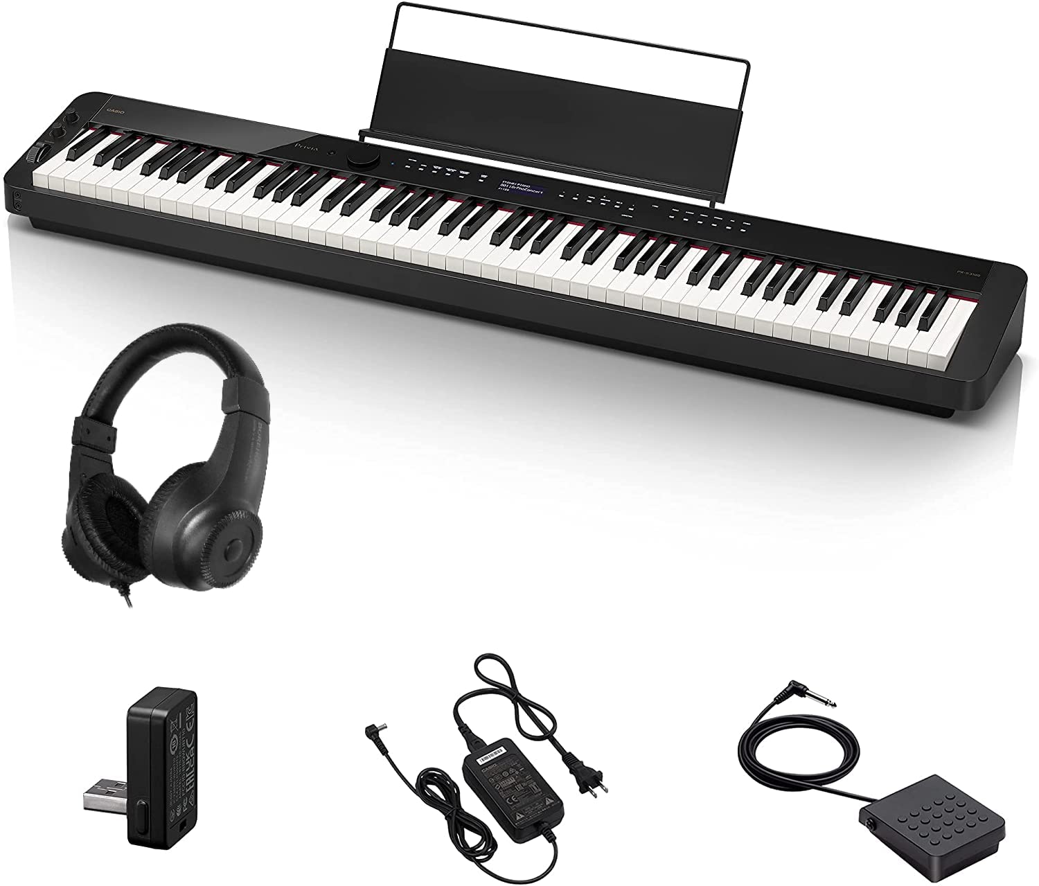 Amazon | CASIO カシオ 電子ピアノ Privia 多機能タイプ 88鍵盤 スリム