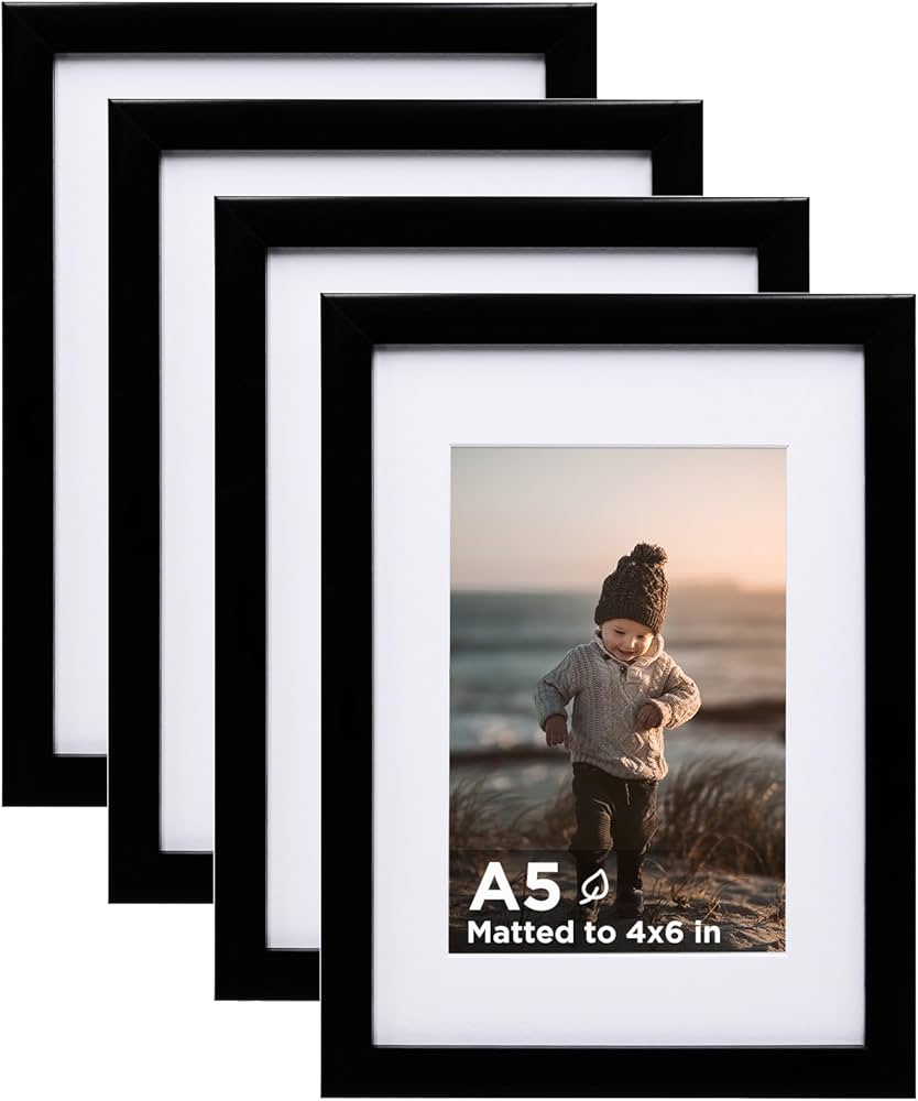 Amazon.co.jp: KINLINK A5 フレーム 4枚セット 木製フォトフレーム