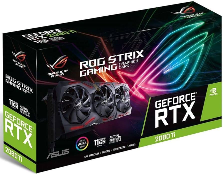 ASUS Placa de vídeo ROG Strix GeForce RTX 2080TI overclocked 11G