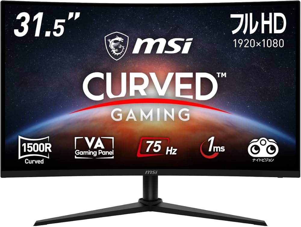 Amazon.co.jp: MSI 湾曲ゲーミングモニター G323CV 31.5インチ/フルHD