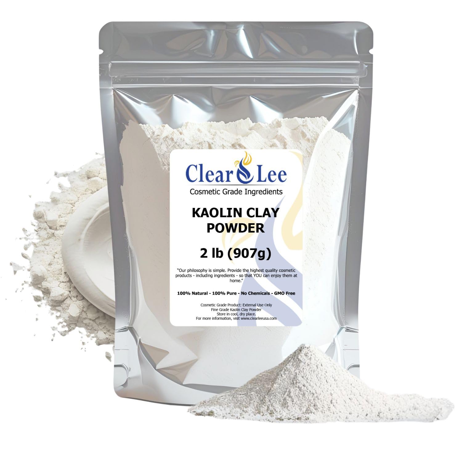 Amazon.com : ClearLee Kaolin Clay Cosmetic Grade Powder - 100