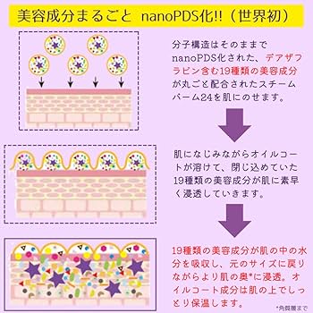 Amazon | 【公式】DEAZA（ディーザ） スチームバーム24+パウチつき