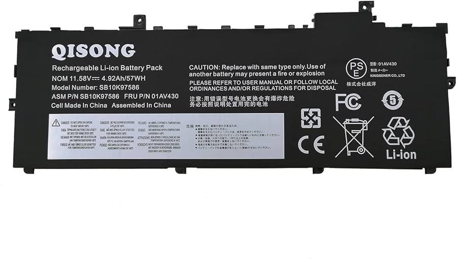 Amazon.co.jp: QISONG ノートパソコン 交換バッテリー Lenovo ThinkPad