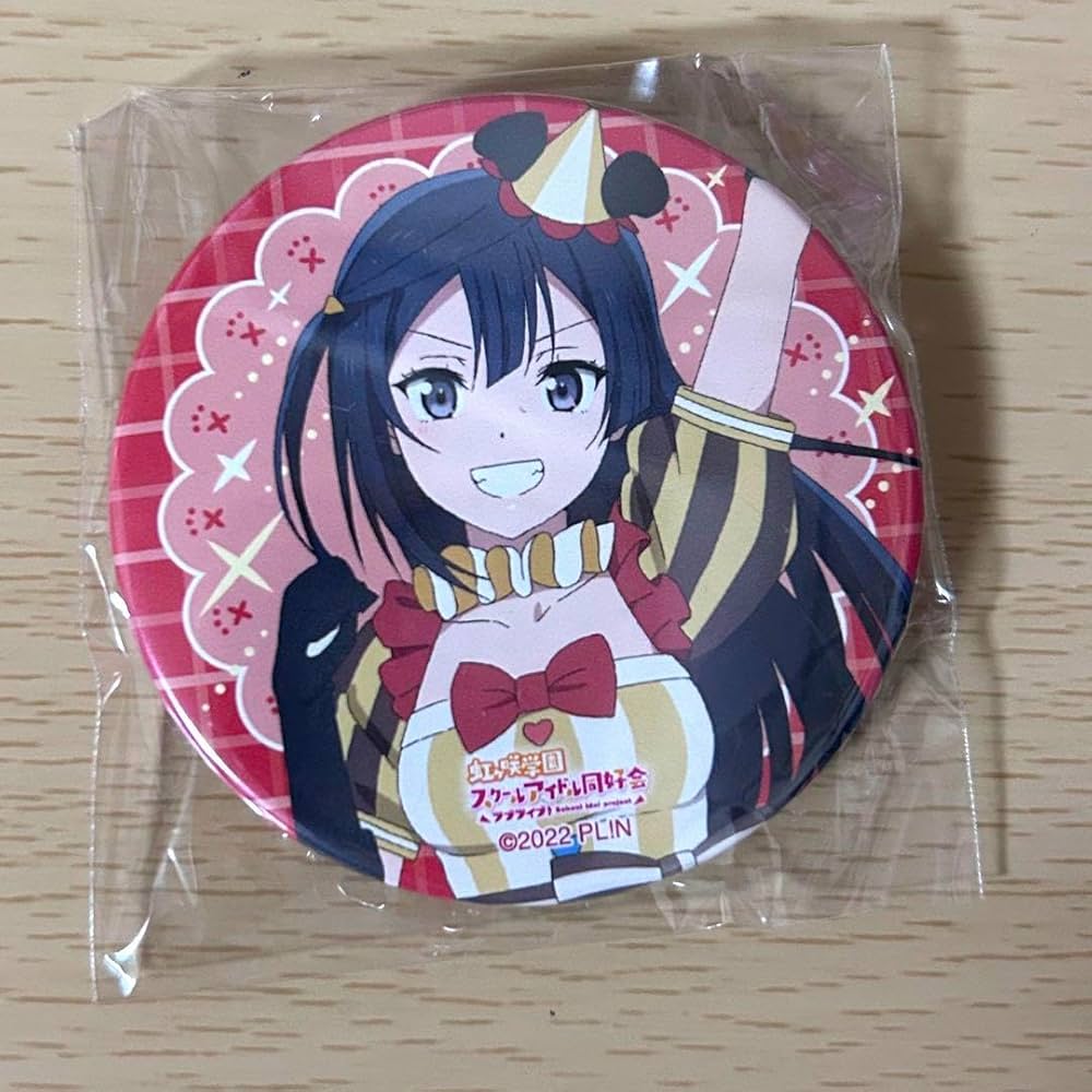 ラブライブ 虹ヶ咲 にじたび 缶バッジ 優木せつ菜 北海道 ZOZO柄 ラブ