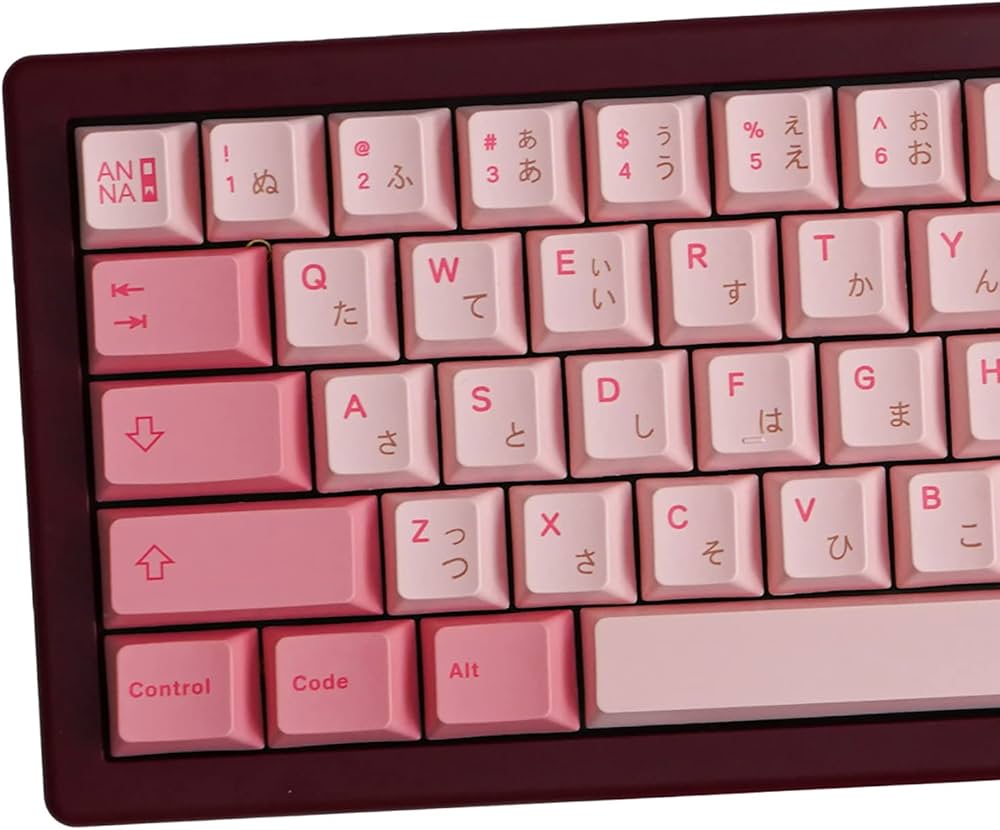 Amazon.co.jp: PBT ピンクキーキャップ 143キー チェリープロファイル