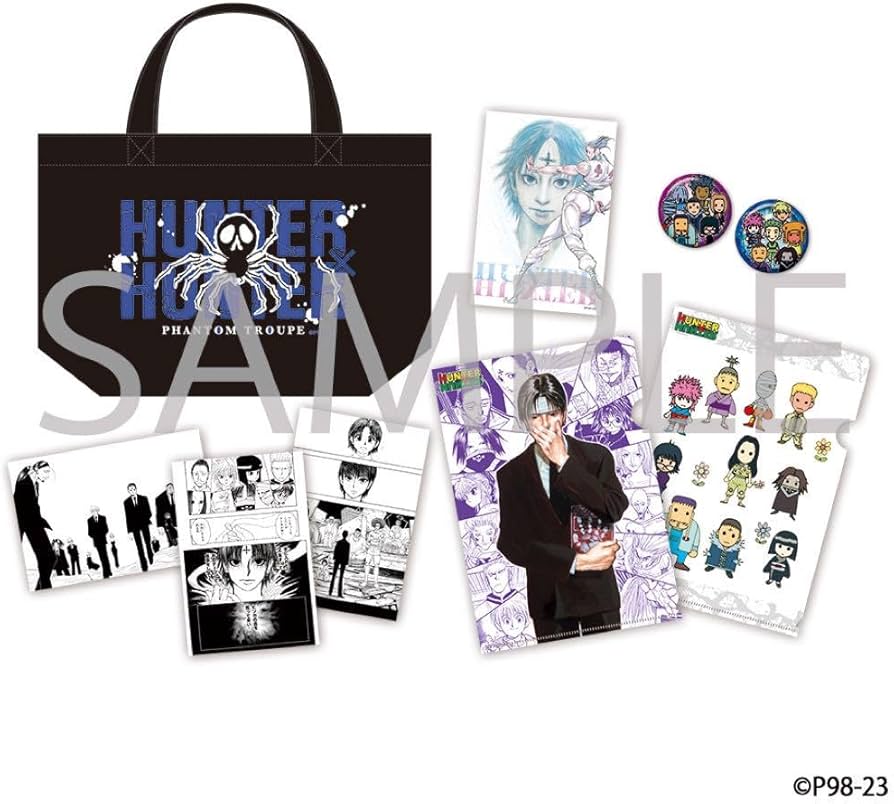 Amazon.co.jp: ハンターハンター ジャンフェス 限定 原画 トート 缶