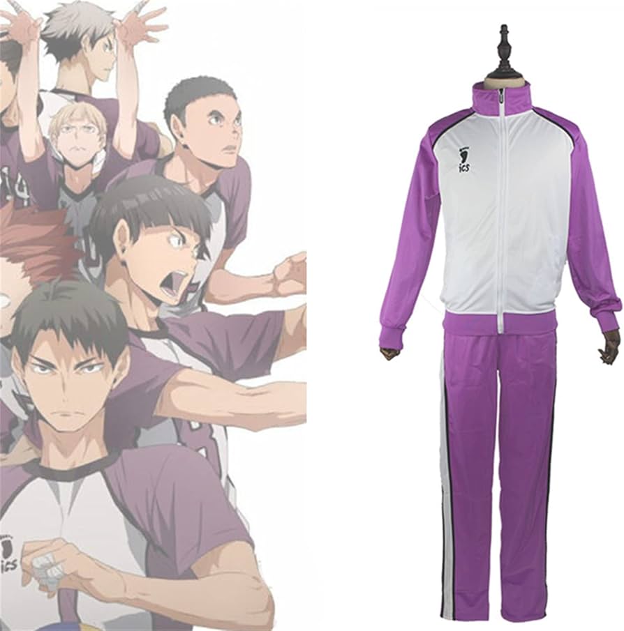 Amazon.co.jp: yuanqingハイキュー!! 白鳥沢学院 ジャージ 牛島若利