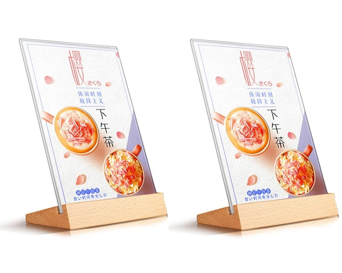 Amazon | siawadeky サインホルダー 2個セット A6サイズ 両面使用