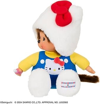 Amazon.co.jp: セキグチ(Sekiguchi) キティ×モンチッチ ぬいぐるみ S