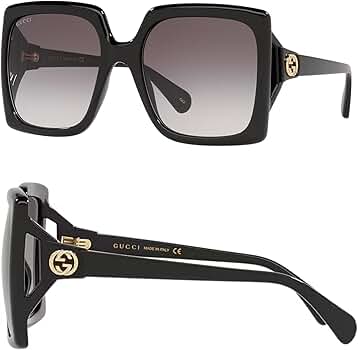 Amazon.com: Gucci GG0876S GG Interlocking Logo Square-Shaped Non