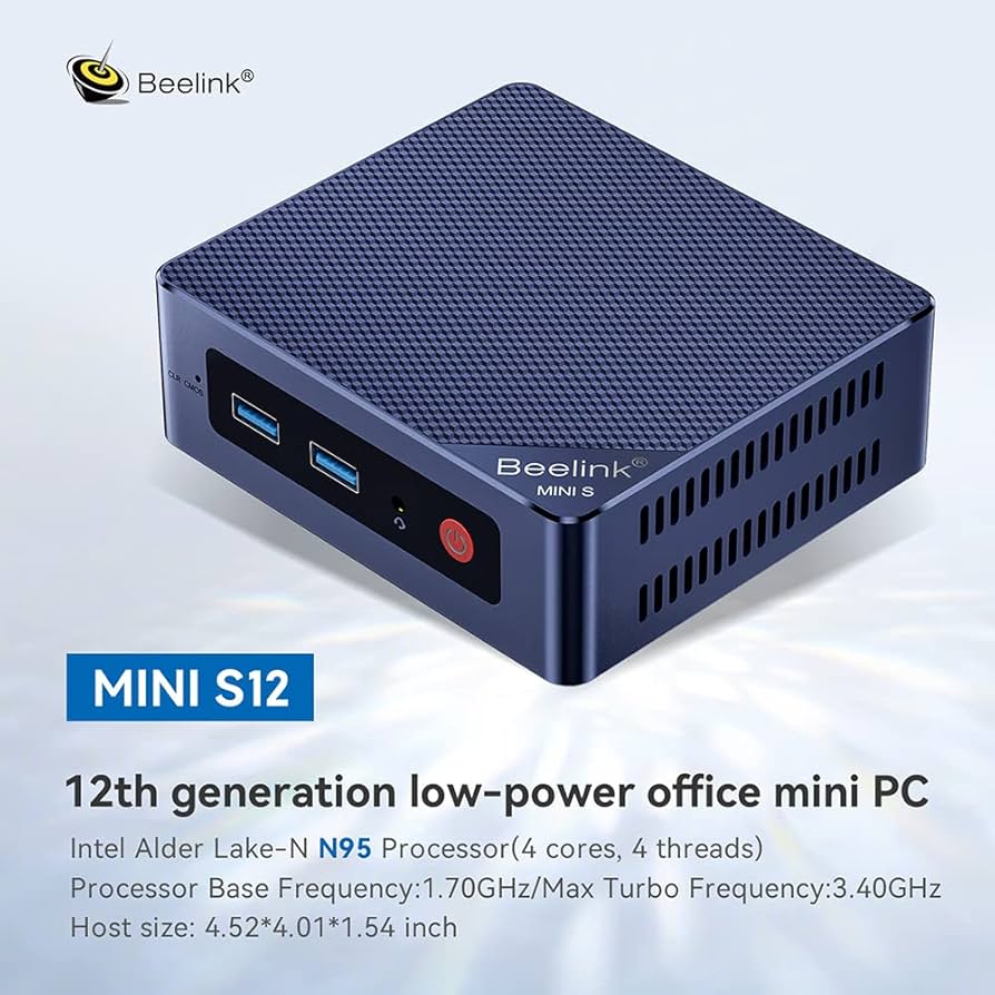 Amazon.com: Beelink Mini PC, Mini S12 Intel 12th Gen 4-Core N95(up