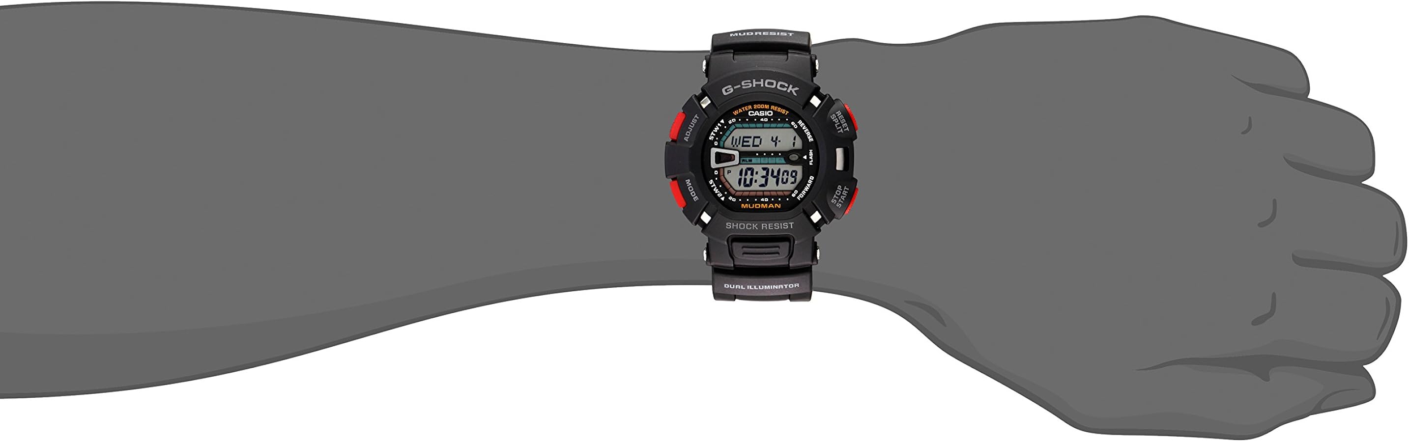 Amazon.com: Casio G-Shock Mudman Super Dual Illuminator Men's