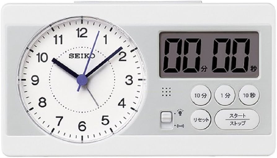 Amazon.co.jp: セイコー クロック 目覚まし時計 百ます計算 陰山英男
