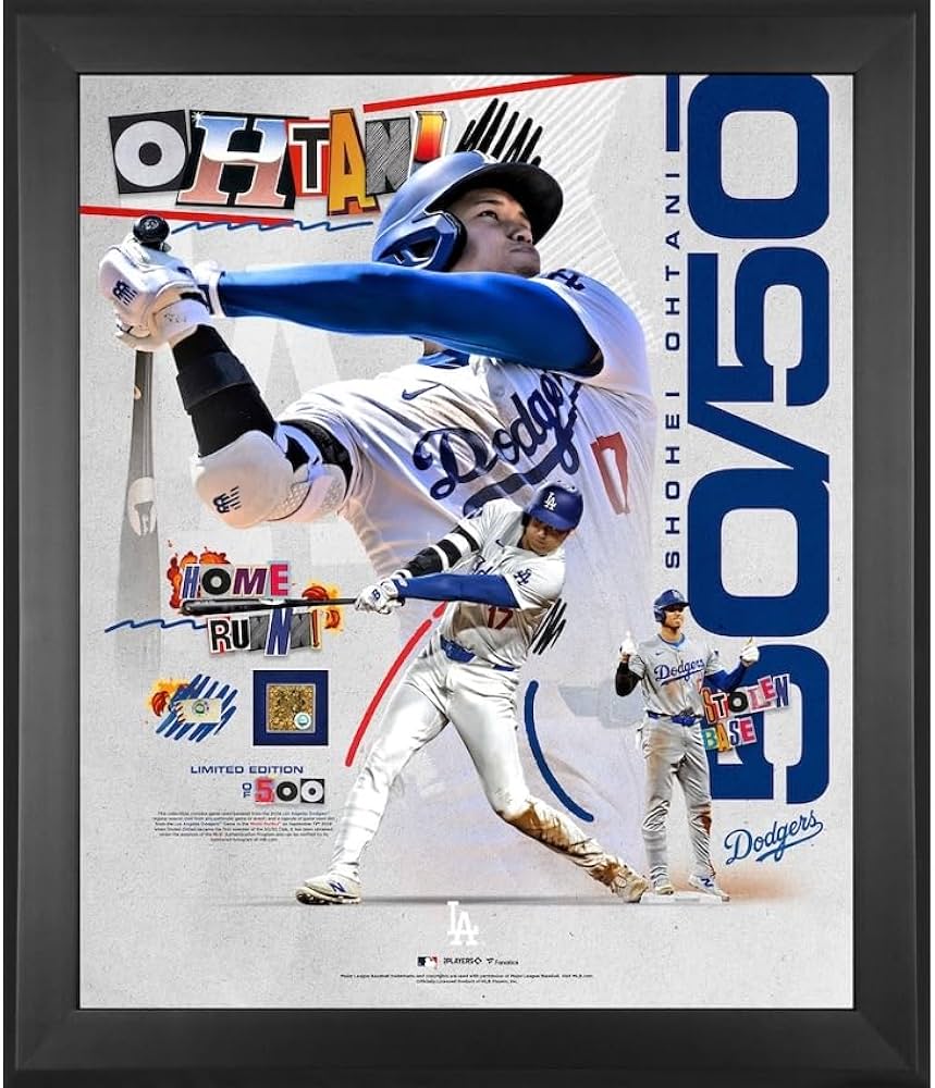 Amazon.co.jp: MLB公式 大谷翔平 ロサンゼルス・ドジャース 50/50