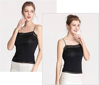 Amazon.co.jp: Women Silk Satin Camisole Camisole Camisee Womens